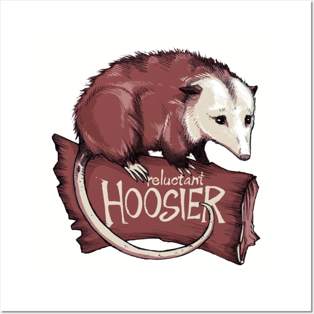 Reluctant Hoosier (brown) Wall Art by Starsprinkle Supercollider